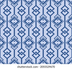 Japanese Overlap Diamond Stripe Vector Seamless Pattern
