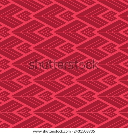 Japanese Overlap Leaf Diamond Vector Seamless Pattern