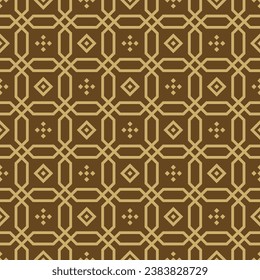 Japanese Overlap Octagon Vector Seamless Pattern