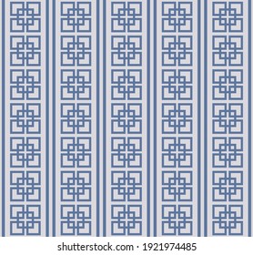 Japanese Overlap Square Stripe Vector Seamless Pattern