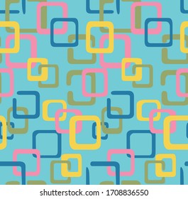 Japanese Overlapping Square Vector Seamless Pattern