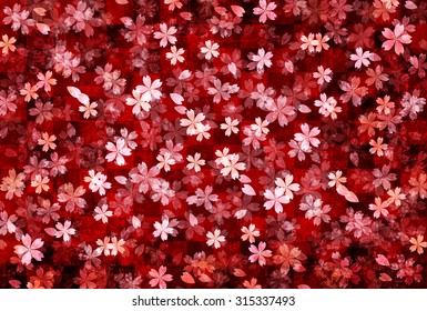 Japanese paper cherry background