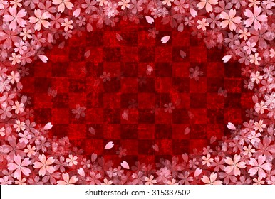 Japanese paper cherry background