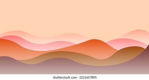 Japanese paper mountain scenery background