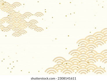 Japanese paper with wave pattern