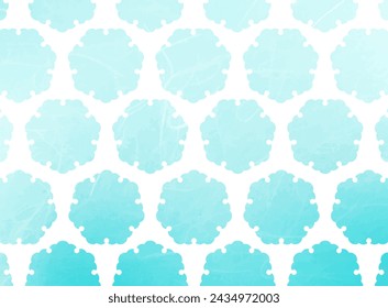 Japanese Paper-style Snowflake Japanese Pattern Background