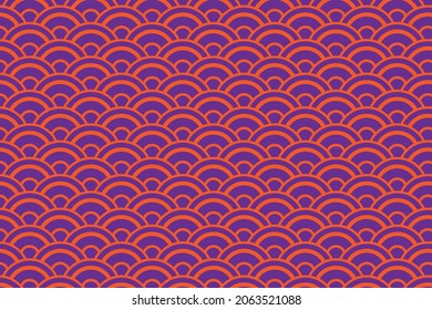 Antecedentes abstractos del patrón japonés. Concepto de color de Halloween. Ilustración vectorial