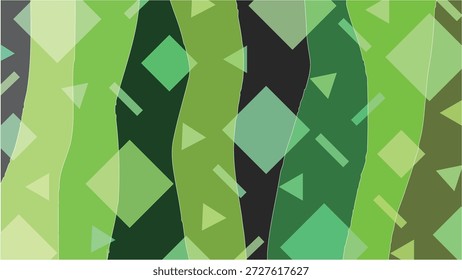 Fondo verde Abstractas del patrón japonés
