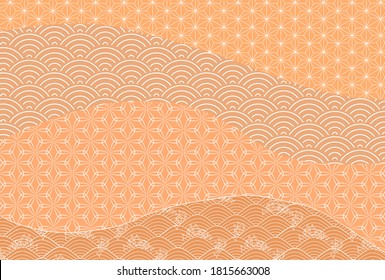 Japanese pattern autumn pattern background