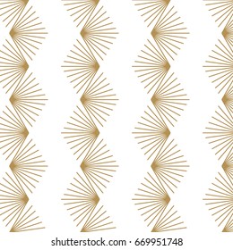 Japanese pattern background. Geometric gold vector.