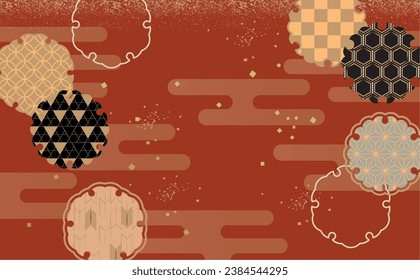 翻訳の結果
Japanese pattern background pattern illustration