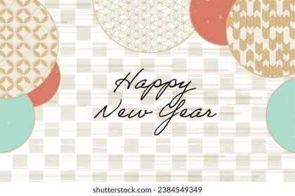 Japanese pattern background pattern illustration