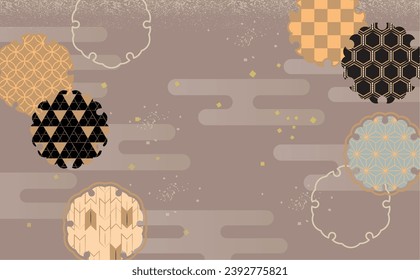 翻訳の結果
Japanese pattern background pattern illustration