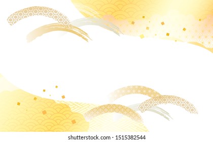 japanese pattern background material for Japanese plum