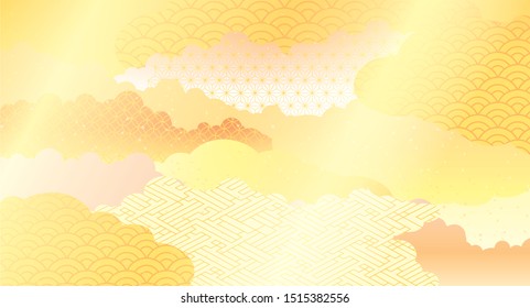 japanese pattern background material for Japanese plum