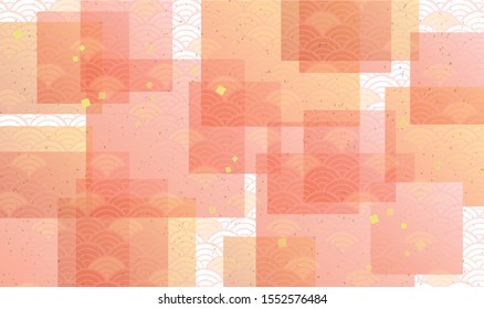 japanese pattern background material for Japanese plum