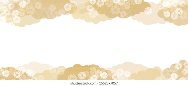 japanese pattern background material for Japanese plum