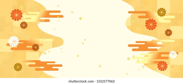 japanese pattern background material for Japanese plum