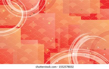 japanese pattern background material for Japanese plum