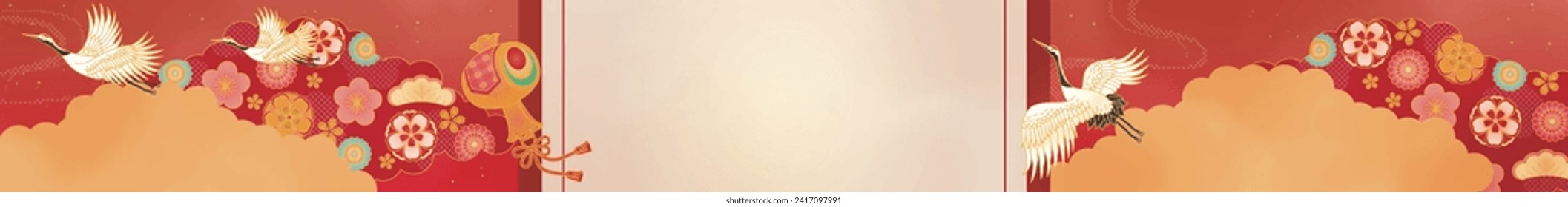 Japanische Muster-Hintergrund für das neue Jahr
