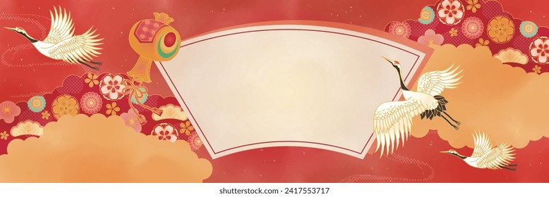 Japanese Pattern Background for New Year