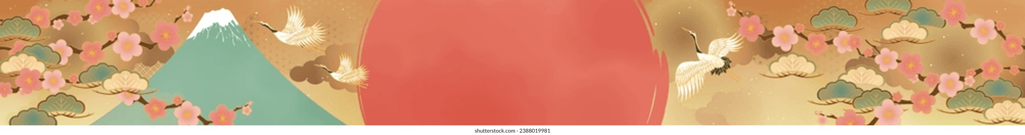 Japanese Pattern Background Template for New Year
Translation: New Year's first sale