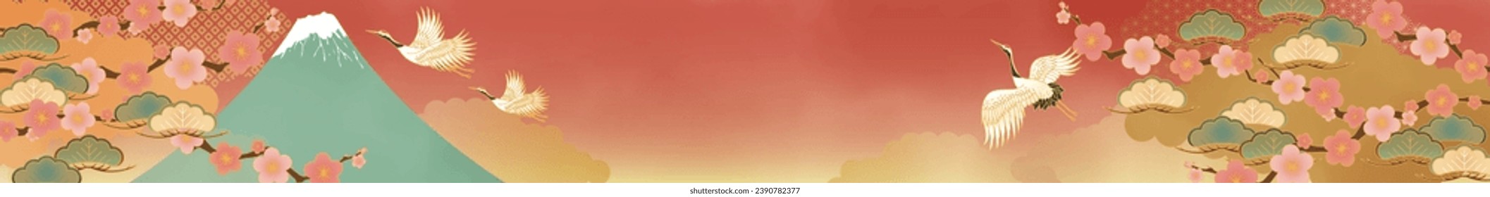 Japanese Pattern Background Template for New Year