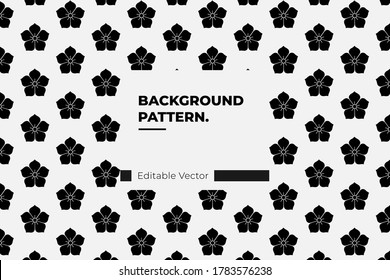 japanese pattern background vector history family crests kikyo
