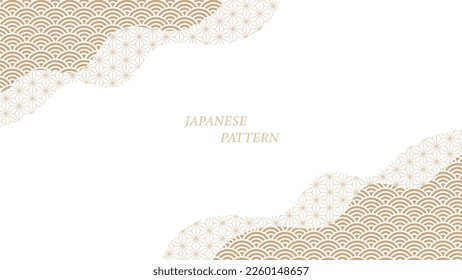 Japanese pattern background vector illustration