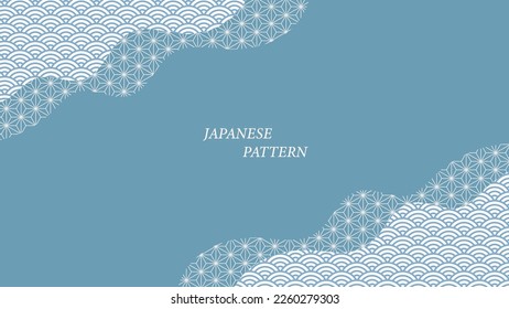 Japanese pattern background vector illustration