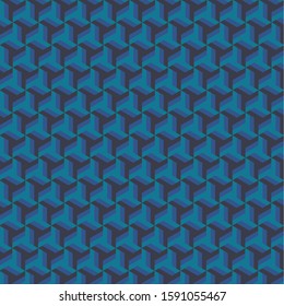 
japanese pattern blue ocean and dark box