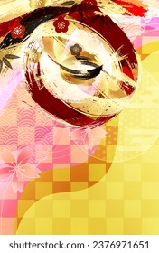 Japanese Pattern Cherry Blossom Background