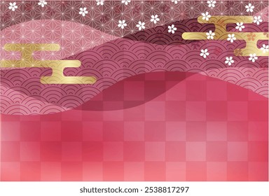 japanisches Muster Kirschblüten Hintergrund