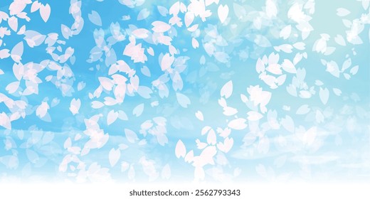 Japanese Pattern Cherry Blossoms Background