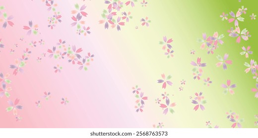 Japanese Pattern Cherry Blossoms Spring Background