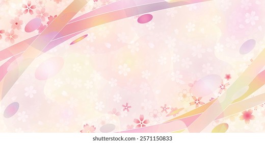 Japanese Pattern Cherry Blossoms Spring Background