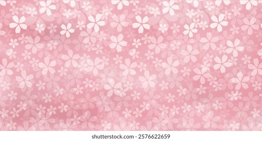 Japanese Pattern Cherry Blossoms Spring Background