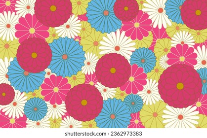 Japanese pattern chrysanthemum pattern background material