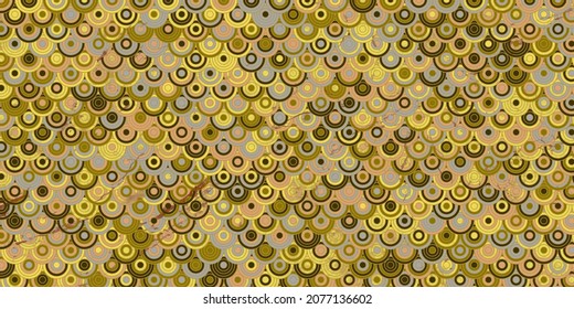 Japanese pattern with circle overlapping and marble texture grunge background retro style  
