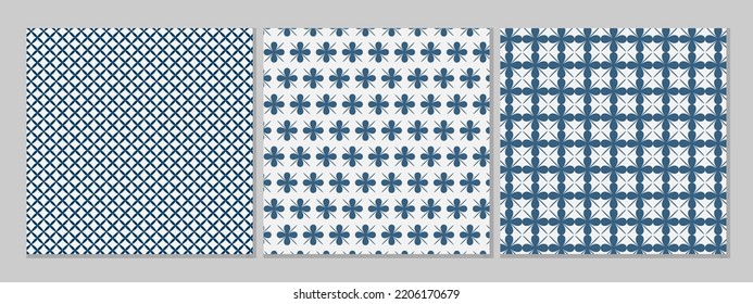 Colección de patrones japonesa, arte vectorial tradicional japonés