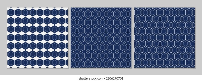 Colección de patrones japonesa, arte vectorial tradicional japonés