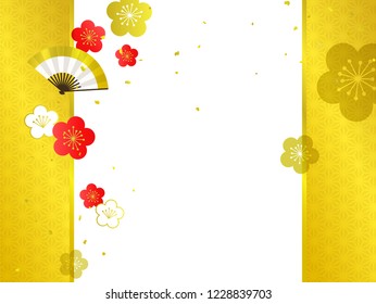 Japanese Pattern design background illustration