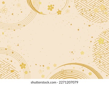 Japanese pattern design material. Japanese pattern. Refined and luxurious pattern. family crest