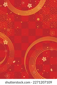 Material de diseño de patrones japonés. Patrón japonés. Decoración refinada y lujosa. cresta familiar
