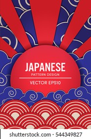 Vector de diseño de patrones japonés EPS10