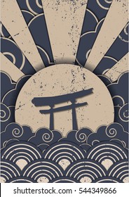 Japanese pattern design vector EPS10