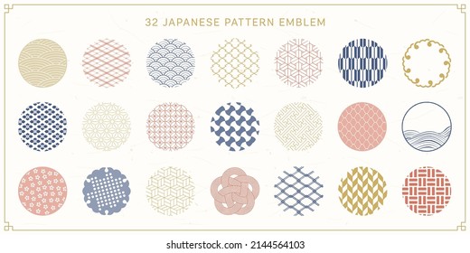 Japanese pattern and emblem design collection.
