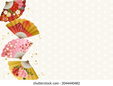 Japanese pattern fan New Year vector illustration (background)

translation: fuji (Fuji is the name of a mountain in Japan)