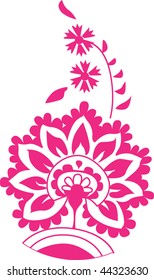 Japanese pattern. Flower style