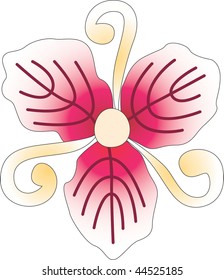  Japanese pattern. Flower style